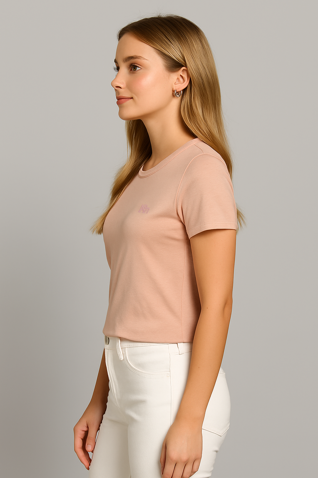 Camiseta Para Mujer Aero Girls Solid SS Primrose Pink 4204