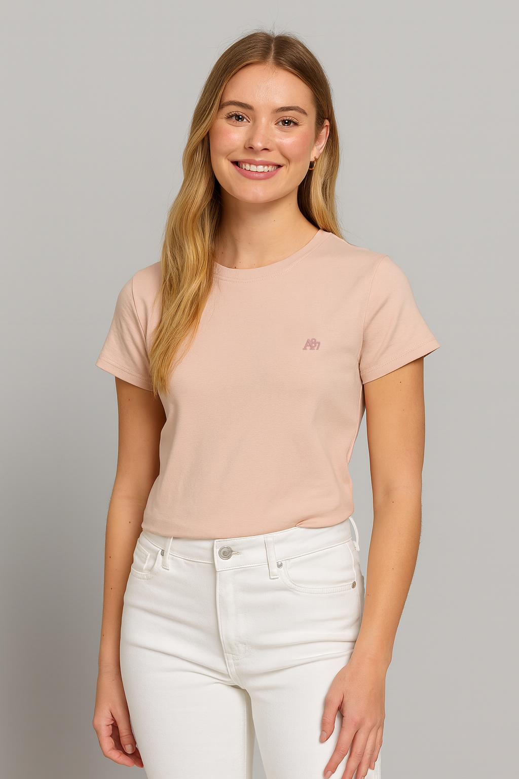 Camiseta Para Mujer Aero Girls Solid SS Primrose Pink 4204