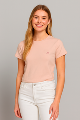 Camiseta Para Mujer Aero Girls Solid SS Primrose Pink 4204