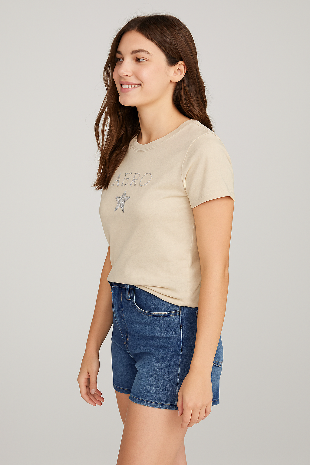Camiseta para Mujer Aero Graphic Level 2 Egret 7047