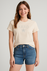 Camiseta para Mujer Aero Graphic Level 2 Egret 7047
