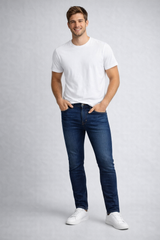 Jean Para Hombre Aero Guys Slim Straight Dark Wash 9548