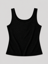 Top Para Mujer Aero Fashion Bare Solid Dark Black Crop Top 3641