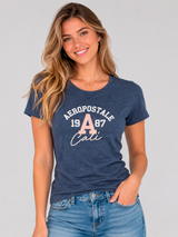 Camiseta Para Mujer Aero Graphic Level 2 Cadet Navy 6606