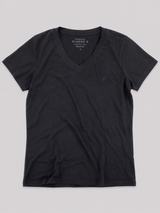 Camiseta Para Mujer Aero Girls Solid SS Dark Black 4208