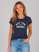 Camiseta Para Mujer Aero Graphic Level 2 Cadet Navy 7046