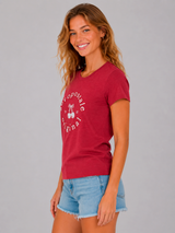 Camiseta Para Mujer Aero Graphic Level 2 Vinyl Red 7123