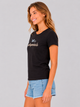 Camiseta Para Mujer Aero Graphic Level 2 Dark Black 7091
