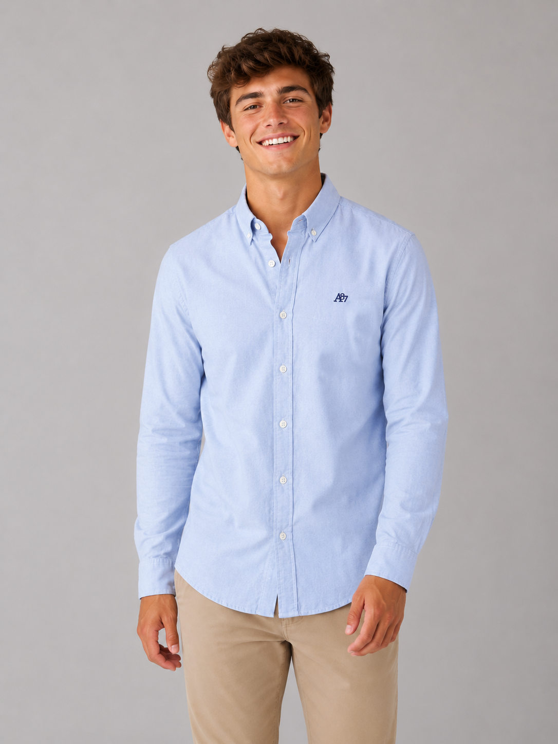 Camisa Para Hombre Aero Guys Woven Shirts Kentucky Blue 9961