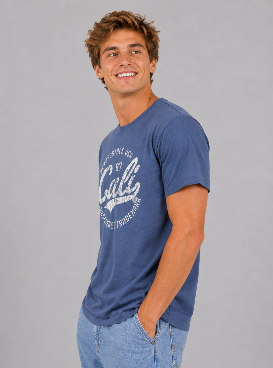 Camiseta Para Hombre Aero Level 1 Graphic Tees Bijou Ble 6322