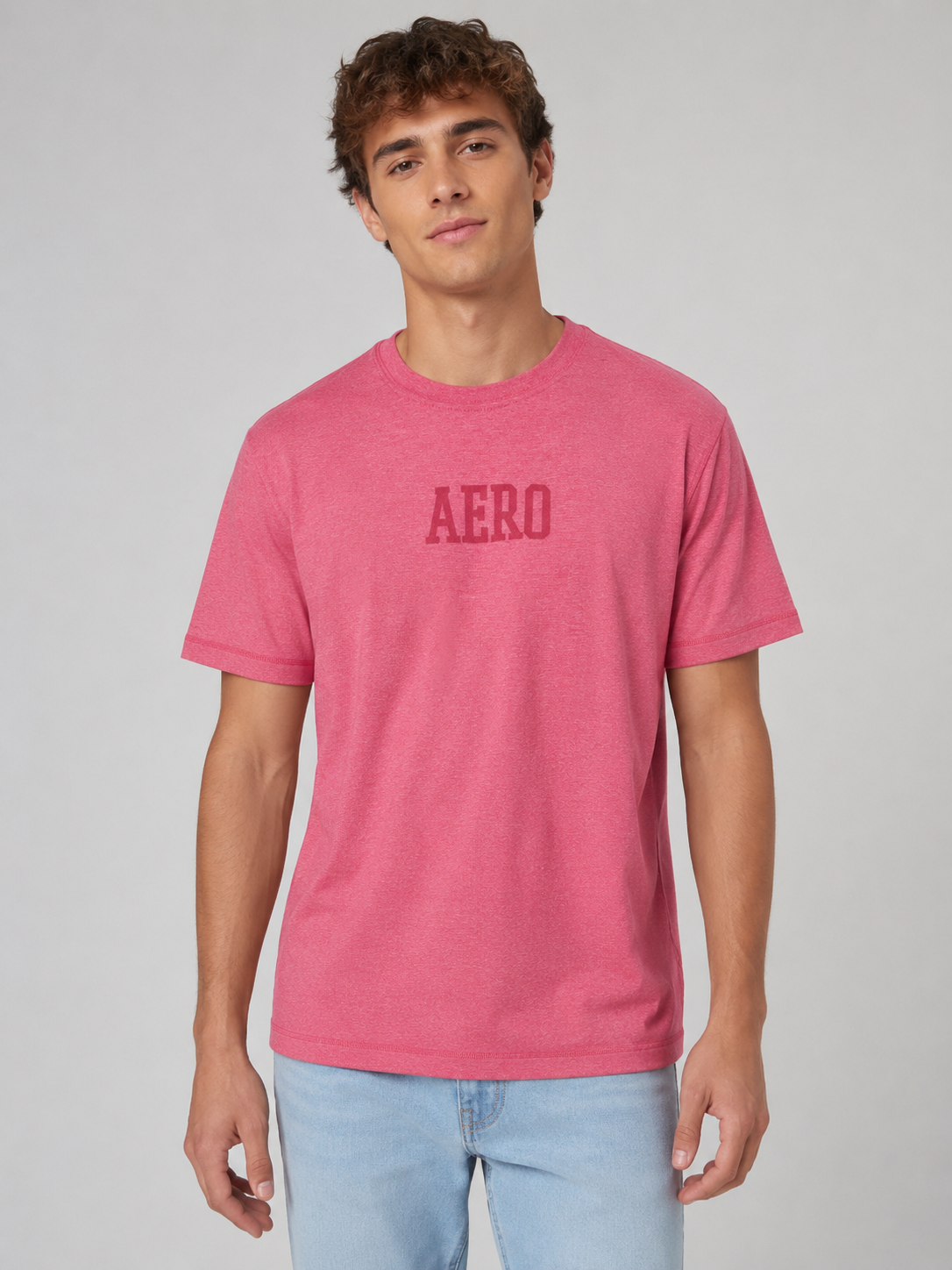 Camiseta Para Hombre Aero Guys Fashion Graphics Coral Bliss 4243