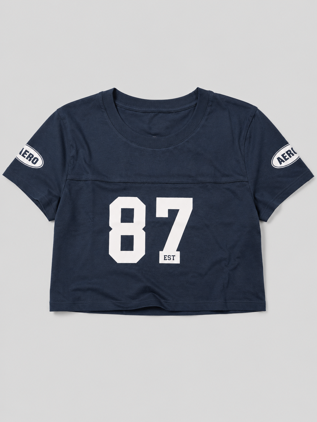 Camiseta Para Mujer Aero Girls Fashion Graphics Cadet Navy Crop Top 2234