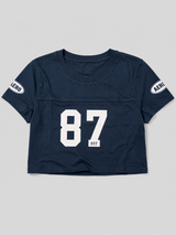 Camiseta Para Mujer Aero Girls Fashion Graphics Cadet Navy Crop Top 2234