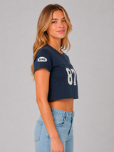 Camiseta Para Mujer Aero Girls Fashion Graphics Cadet Navy Crop Top 2234