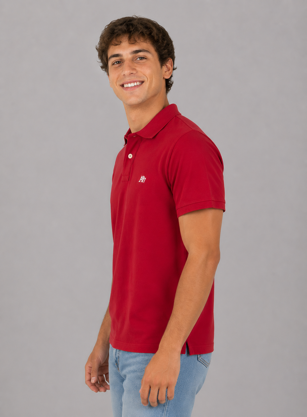 Camiseta Polo Aero Guys SS Solid Polo True Red 7907
