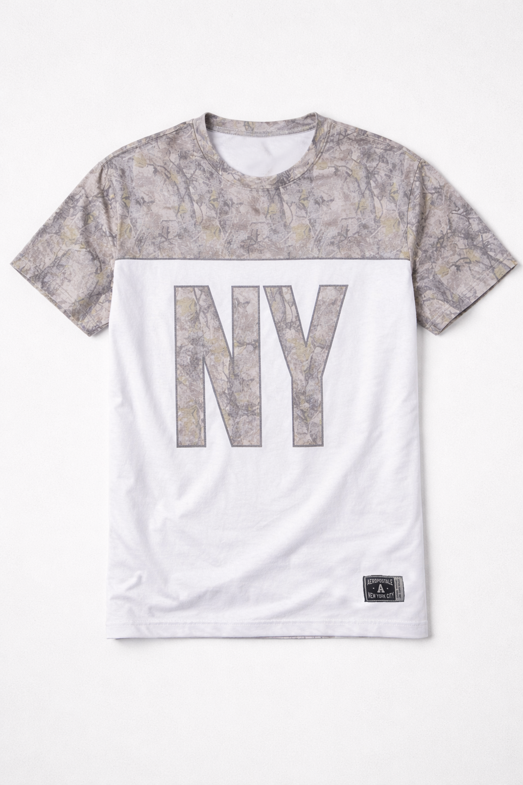 Camiseta Para Hombre Aero Guys Fashion Graphics Light Heather Grey 6267