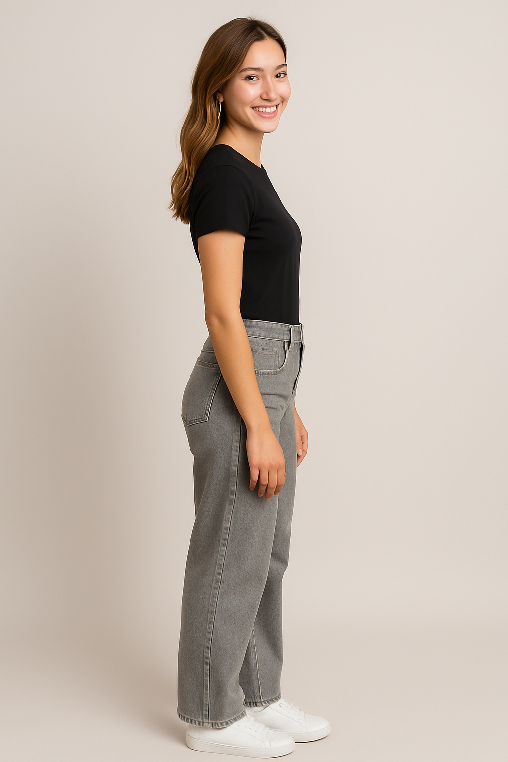 Jean Para Mujer Aero Girlls Denim Fashion Grey Wash 9038