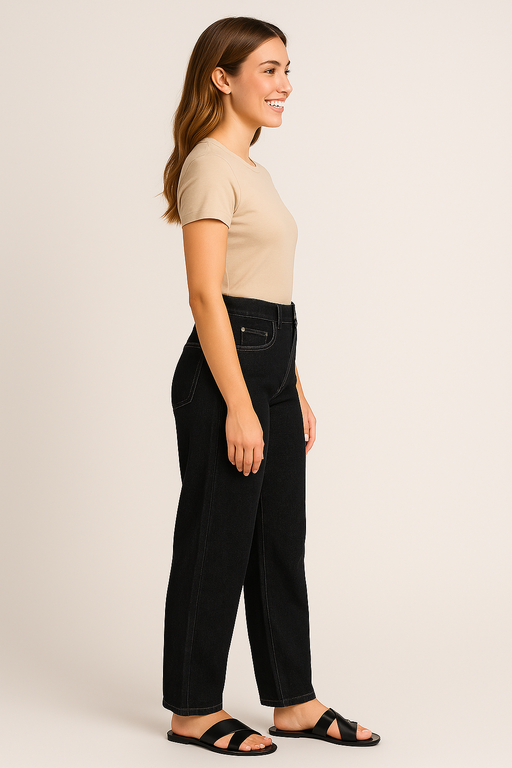 Jean Para Mujer Aero Girls Denim Fashion Dark Black 9038