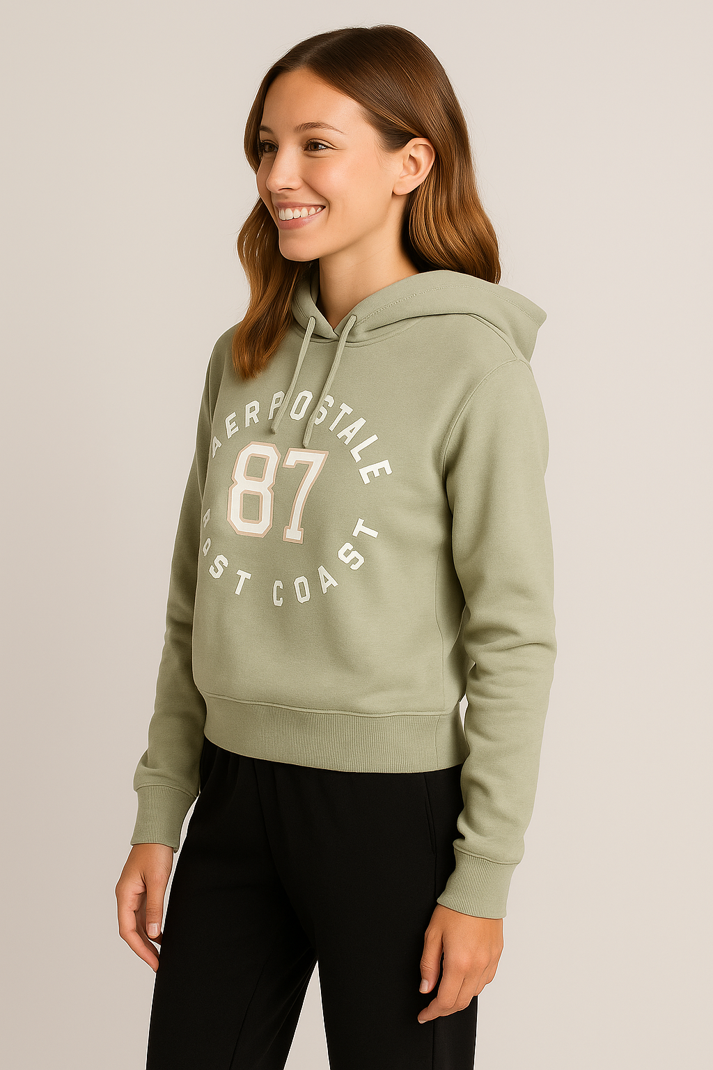 Buzo Para Mujer Aero Girls Fleece Pop Over Surf Spray 3787