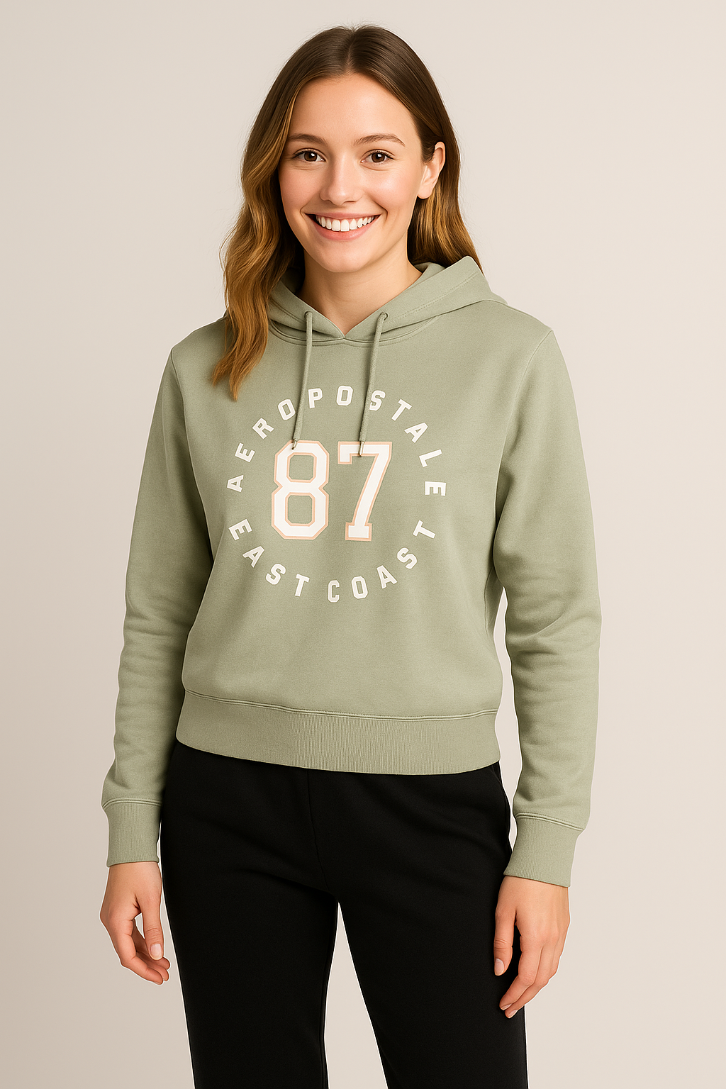 Buzo Para Mujer Aero Girls Fleece Pop Over Surf Spray 3787