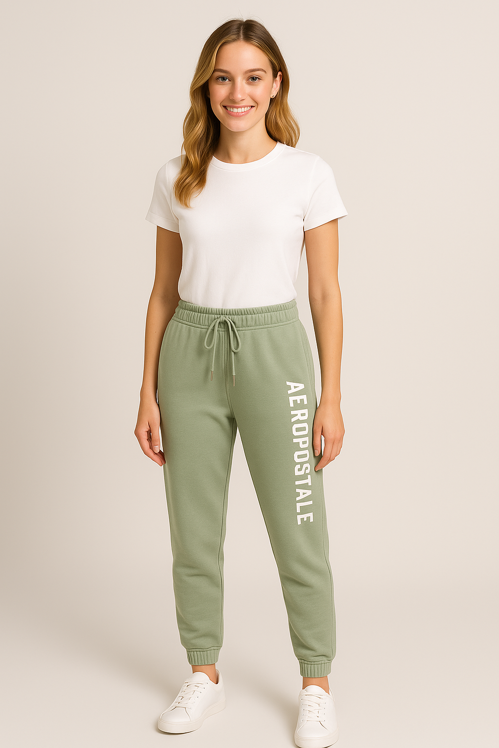 Jogger Para Mujer Aero Girls Knit Pants Surf Spray 3794