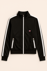 Buzo Para Mujer Aero G Active Zip Front Dark Black 9767