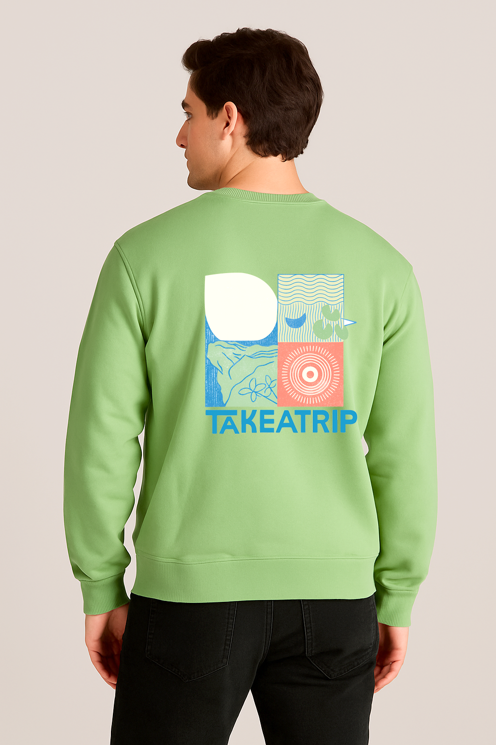 Buzo Para Hombre Aero Guys Fleece Other Green Turquoise 9873