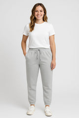 Jogger Para Mujer Aero Girls Knit Pants Light Heather Grey 9448