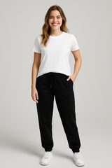 Jogger Para Mujer Aero Girls Knit Pants Dark Black 9448