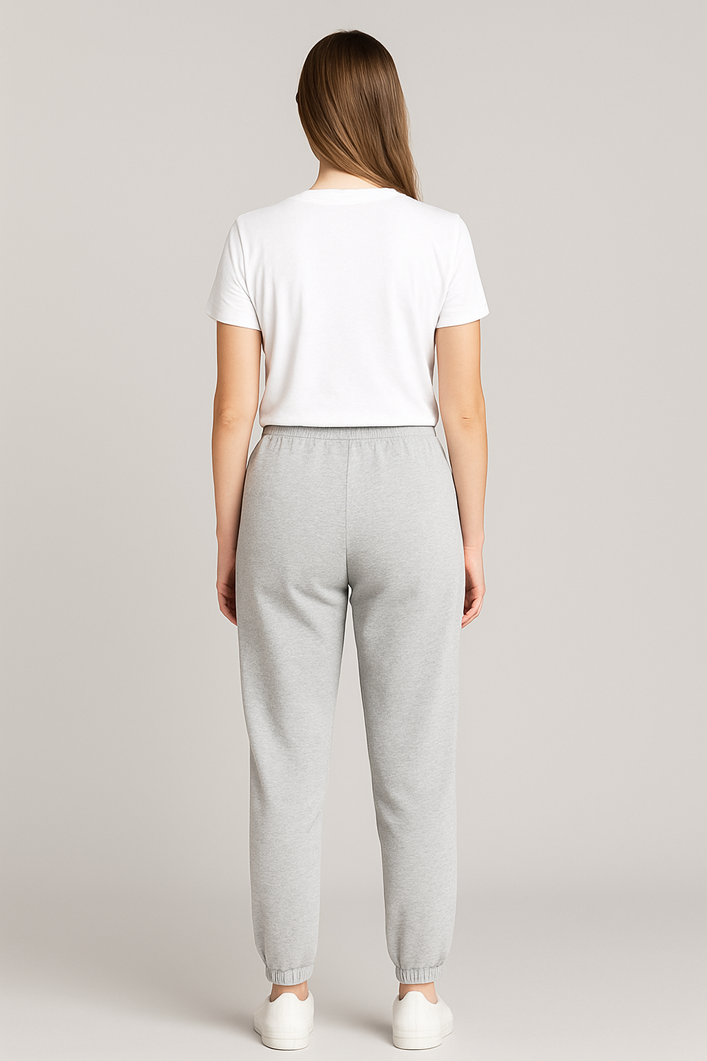 Jogger Para Mujer Aero Girls Knit Pants Light Heather Grey 9448