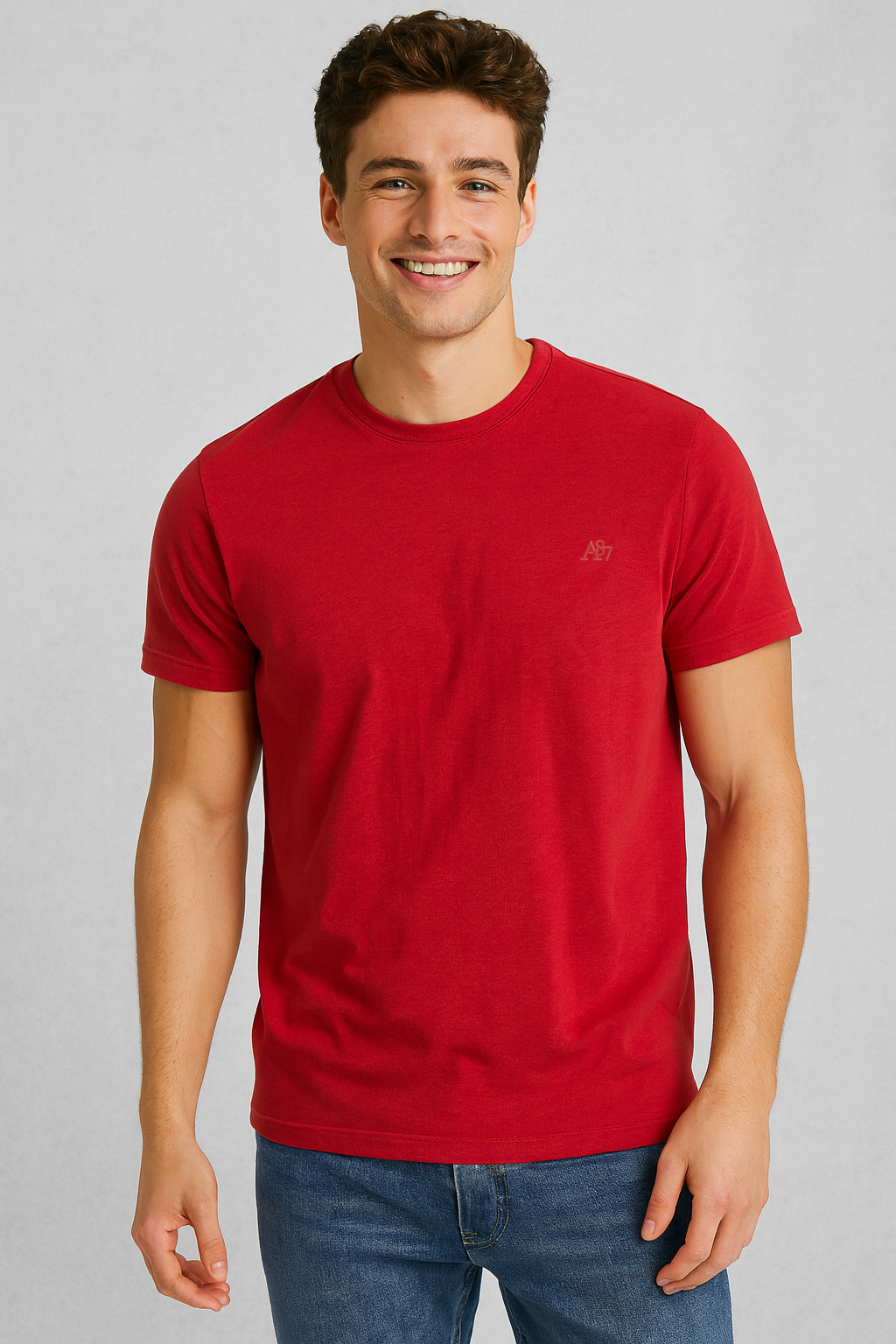 Camiseta Para Hombre Aero Guys SS Tees Red 4240
