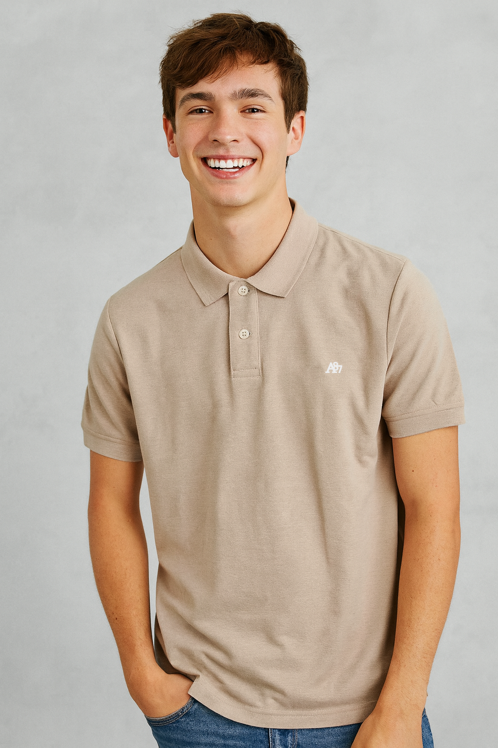 Camiseta Polo Para Hombre Aero Guys SS Solid Polo Chanterelle 7907
