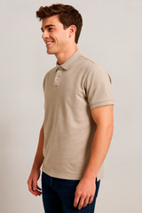 Camiseta Polo Para Hombre Aero Guys SS Solid Polo Chanterelle 7907