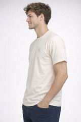 Camiseta Para Hombre Aero BC SS Knits Tofu 1596 (100% ALGODÓN)