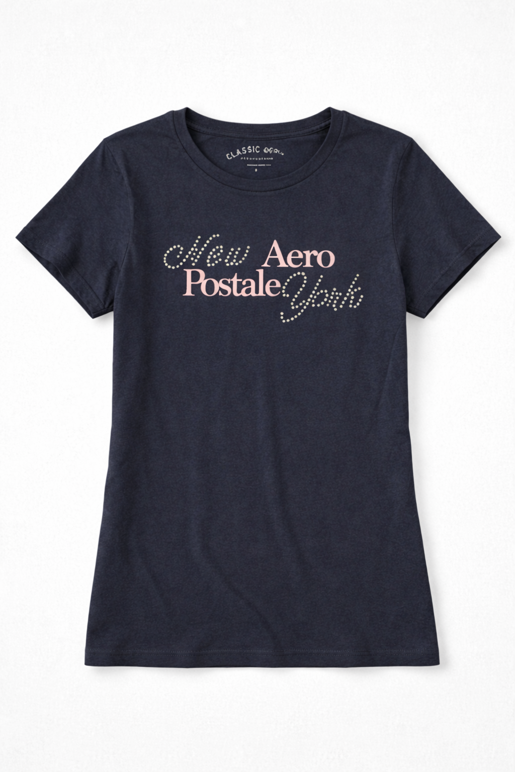 Camiseta Para Mujer Aero Guys SS Woven Shirts Cadet Navy 4113