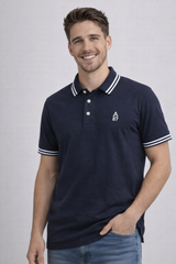 Camiseta Polo Aero Guys SS Novelty Polo Cadet Navy 8788