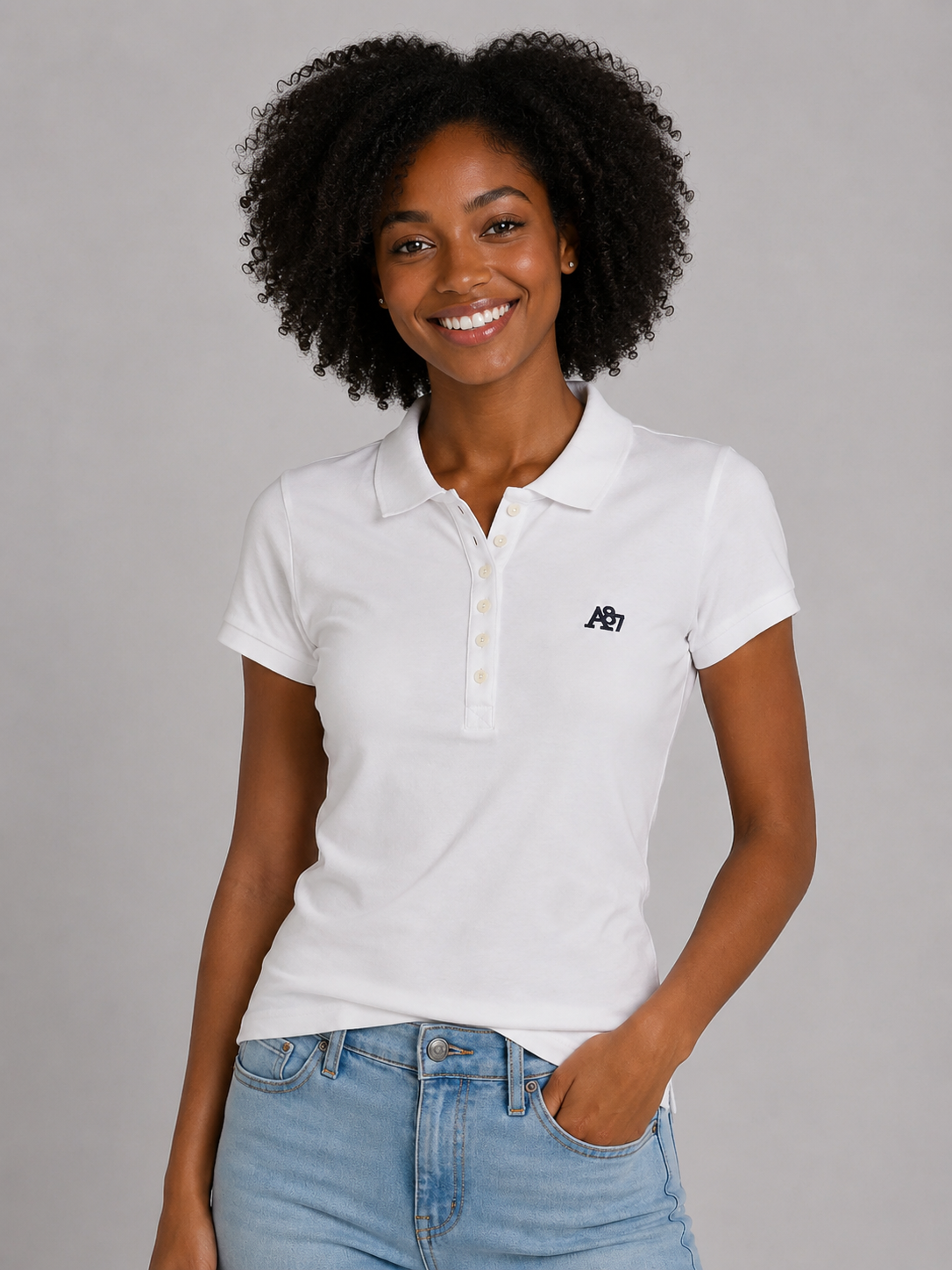 Camiseta Polo Para Mujer Aero Solid Polo Bleach 4164