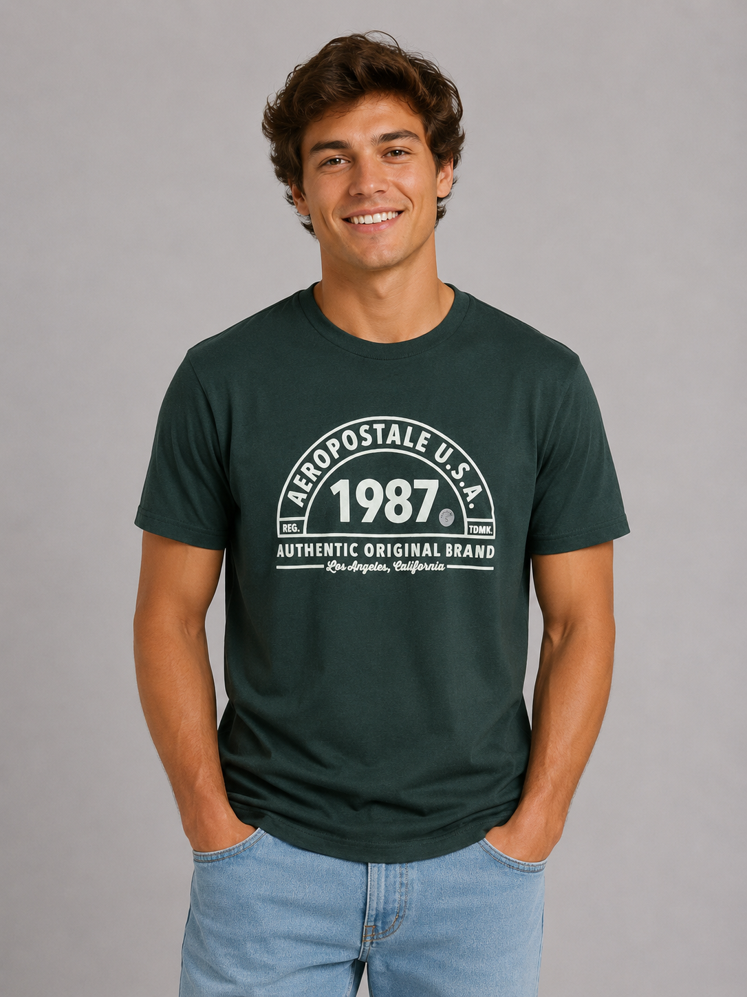 Camiseta Para Hombre Aero Level 2 Graphic Tees Green Gables 5769