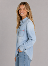 Camisa Para Mujer Aero Girls WVNS Fashion Light Wash 9029