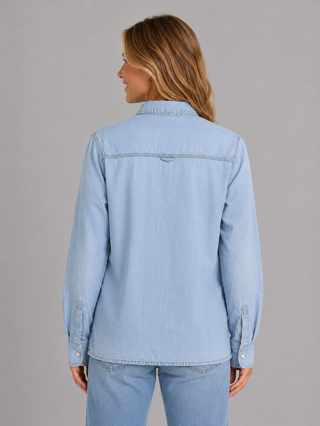 Camisa Para Mujer Aero Girls WVNS Fashion Light Wash 9029