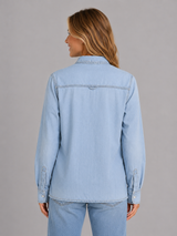 Camisa Para Mujer Aero Girls WVNS Fashion Light Wash 9029