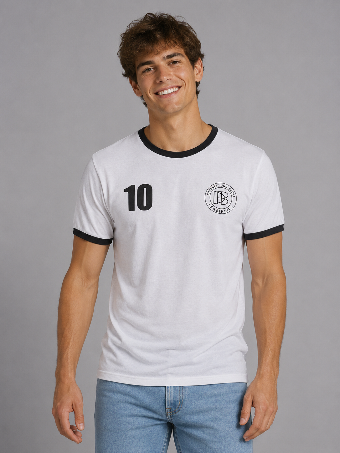 Camiseta Para Hombre Aero Guys SS Tees Alemania MF Bleach MUNDI3475