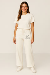 Jogger Para Mujer Aero Girls Knit Pants Birch Wide Leg PEANUTS 247