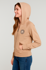 Buzo Para Mujer Aero Girls Fleece Pop Over Chanterelle 3808