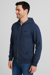 Buzo Para Hombre Aero Guys Full Zip Hoodies Cadet Navy 5018