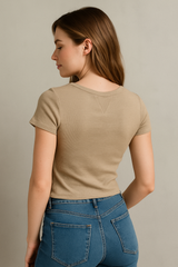 Top Para Mujer Aero Girls Fashion SS Irish Cream 1285