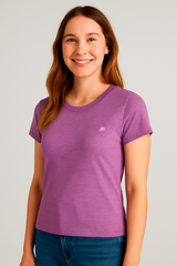 Camiseta Para Mujer Aero Girls Solid SS Concord Grape 4204