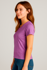 Camiseta Para Mujer Aero Girls Solid SS Concord Grape 4204
