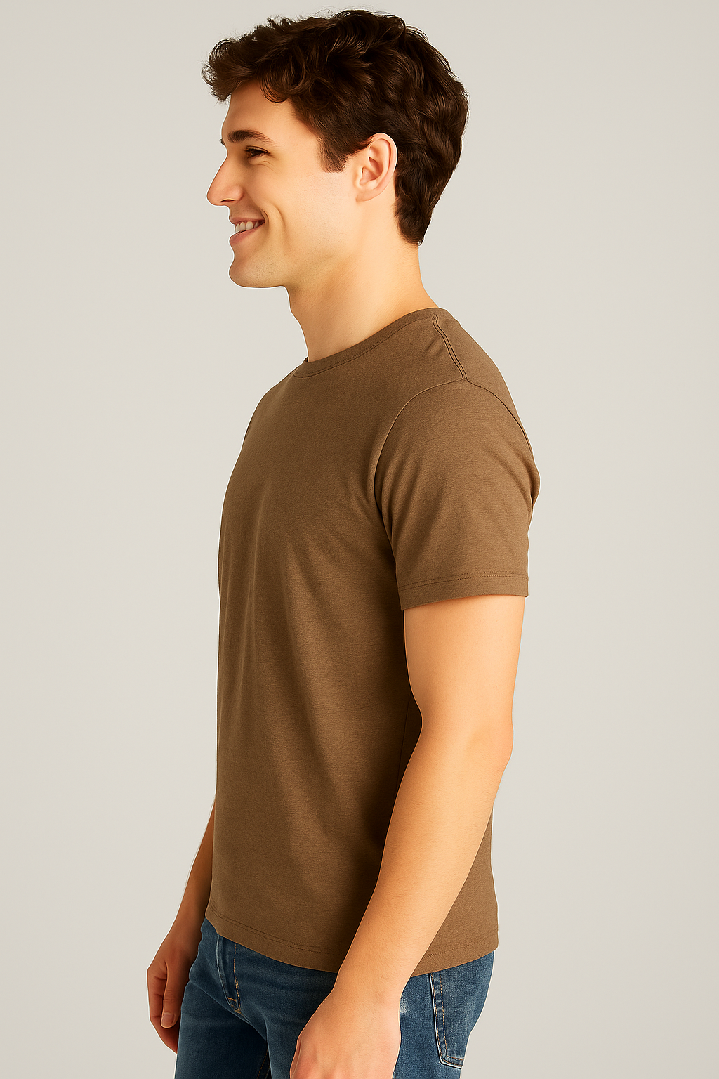 Camiseta Para Hombre Aero Guys SS Tees Chocolate Malt 4240