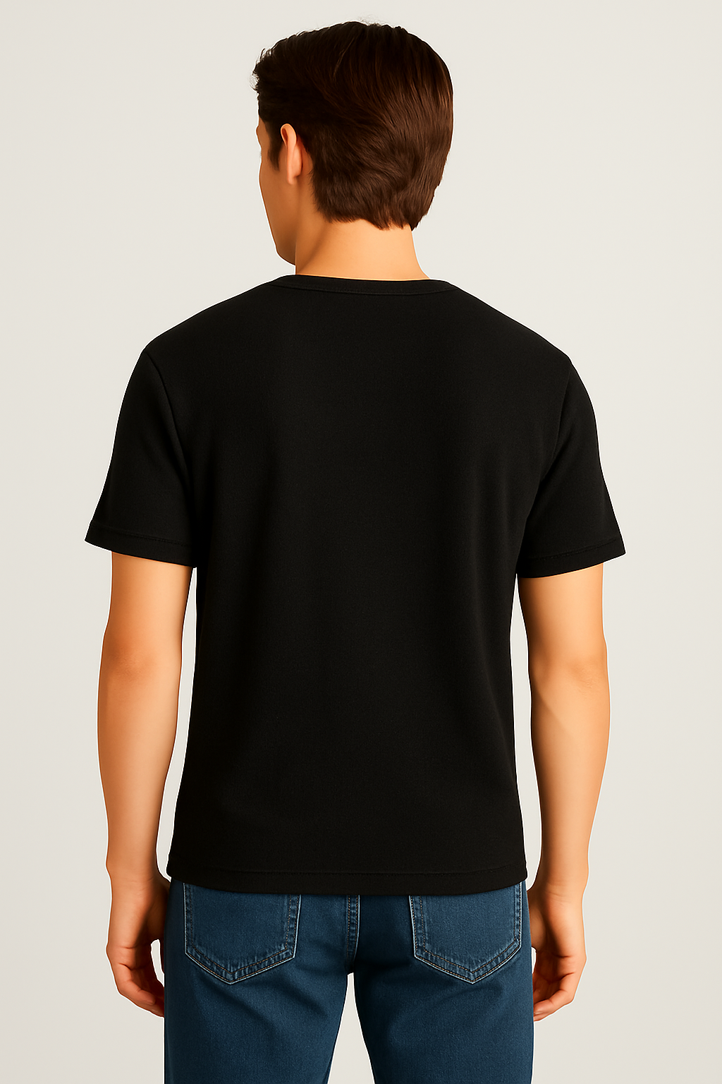 Camiseta Para Hombre Aero BC SS Knits Dark Black 1033 (RELAXED)